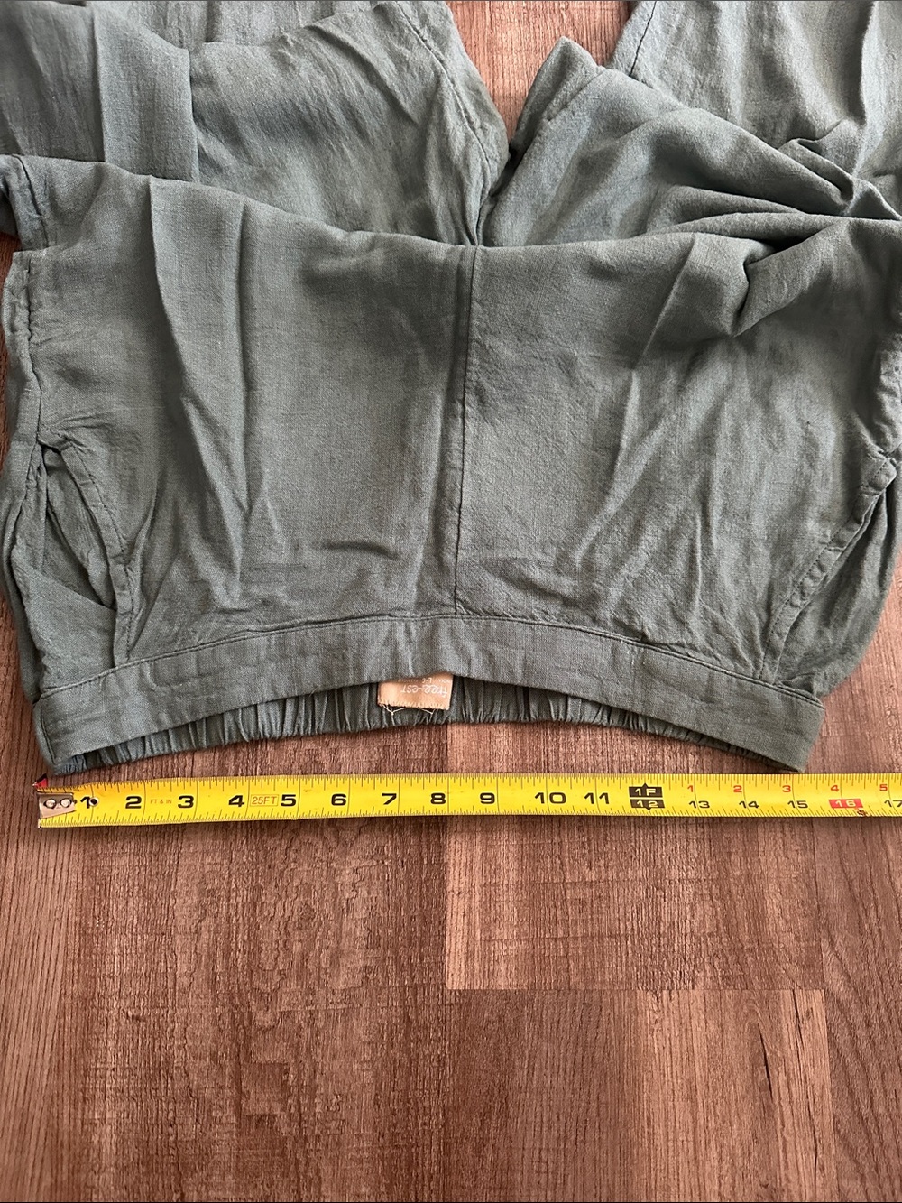 Free People Wide Leg Pants Teal Green - Picture 3 of 4